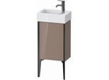Duravit XViu Waschtisch-Unterschrank XV4530LB286 36,4 x 49,3 x 23,4 cm, links, cappucino hochglanz, 1 Tür, schwarz matt