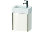 Duravit XViu Waschtisch-Unterschrank XV4230LB185 36,4x39,7x23,4 cm, links, weiß hochglanz, 1 Tür, champagner matt
