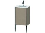 Duravit XViu Waschtisch-Unterschrank XV4068RB275 43x31x59,1cm, 1 Tür, schwarz matt, Tür rechts, leinen