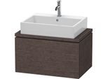 Duravit L-Cube Waschtisch-Unterschrank LC580107272 72 x 47,7 cm, eiche dunkel gebürstet, für Konsole, 1 Auszug