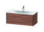 Duravit XViu Waschtisch-Unterschrank XV40350B279 101 x 39,7 x 48 cm, nussbaum natur, 1 Auszug, schwarz matt