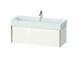 Duravit XViu Waschtisch-Unterschrank XV42380B185 118,4 x 39,7 x 45,4 cm, weiß hochglanz, 1 Auszug, champagner matt