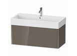 Duravit XViu Waschtisch-Unterschrank XV42370B189 98,4 x 39,7 x 45,4 cm, flannel grey hochglanz, 1 Auszug, champagner matt