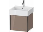 Duravit XViu Waschtisch-Unterschrank XV42330B286 48,4 x 39,7 x 45,4 cm, cappucino hochglanz, 1 Auszug, schwarz matt