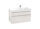 Villeroy und Boch Venticello Waschtisch-Unterschrank A92801E8 95,3 x 59 x 50,2 cm, Becken rechts, Griff Chrom, White Wood