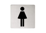 Keuco Türschild Plan 14966070000 Symbol Damen, Edelstahl