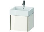 Duravit XViu Waschtisch-Unterschrank XV42330B122 48,4 x 39,7 x 45,4 cm, weiß hochglanz, 1 Auszug, champagner matt