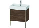 Duravit XViu Waschtisch-Unterschrank XV45350B121 68,4 x 45,4 x 49,3 cm, nussbaum dunkel, 2 Auszüge, champagner matt