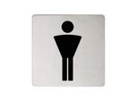 Keuco Türschild Plan 14967170000 Symbol Herren, Aluminium silber eloxiert