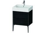 Duravit XViu Waschtisch-Unterschrank XV45340B216 58,4 x 49,3 x 45,4 cm, Eiche schwarz, 2 Auszüge, schwarz matt