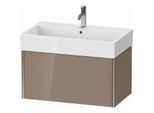 Duravit XViu Waschtisch-Unterschrank XV42360B186 78,4 x 39,7 x 45,4 cm, cappucino hochglanz, 1 Auszug, champagner matt