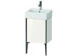 Duravit XViu Waschtisch-Unterschrank XV4531RB222 43,4x33,4x49,3cm, schwarz matt, rechts, weiß hochglanz