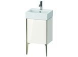 Duravit XViu Waschtisch-Unterschrank XV4531RB185 43,4x33,4x49,3cm, champagner matt, Tür rechts, weiß hochglanz