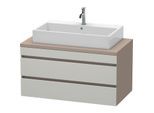 Duravit DuraStyle Waschtisch-Unterschrank DS531900743 100 x 54,8 cm, betongrau/basalt matt, für Konsole, 2 Schubkästen
