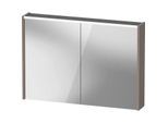 Duravit D-Code Spiegelschrank Verspiegelt DC7107043432000 1000x700x148, Basalt Matt, Steckdose J, LED Beleuchtung