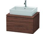 Duravit L-Cube Waschtisch-Unterschrank LC581102121 72 x 54,7 cm, nussbaum dunkel, für Konsole, 1Auszug