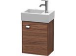 Duravit Brioso Waschtischunterbau BR4049R1021 364x239mm, Nussbaum Dunkel/Chrom, Tür rechts