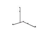 Hewi System 900 Duschhandlauf 900.35M30860ER 1250 x 965 x 1185 mm, Edelstahl pulverbeschichtet dunkelgrau tiefmatt, rechts