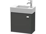 Duravit Brioso Waschtischunterbau BR4051L1049 484x239mm, Graphit Matt, Tür links, Griff Chrom