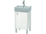 Duravit Brioso Waschtischunterbau BR4430R1022 434x339mm, Weiß Hochglanz, Tür rechts, Griff Chrom