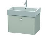 Duravit Brioso Waschtischunterbau BR405401007 684x459mm, Betongrau Matt, 1 Auszug, Griff Chrom