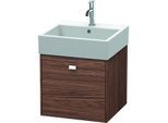 Duravit Brioso Waschtischunterbau BR405201021 484x459mm, Nussbaum Dunkel/Chrom, 1 Auszug