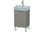 Duravit Brioso Waschtischunterbau BR4430R1043 434x339mm, Basalt Matt, Tür rechts, Griff Chrom