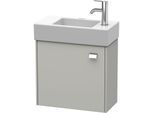 Duravit Brioso Waschtischunterbau BR4051L1007 484x239mm, Betongrau Matt, Tür links, Griff Chrom