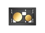TECEloop Betätigungseinheit 9240668 für WC-Betätigungsplatte, Tasten gold