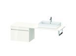 Duravit DuraStyle Waschtisch-Unterschrank DS535402222 70 x 54,8 cm, weiß hochglanz, für Konsole, 1 Auszug