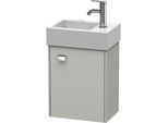 Duravit Brioso Waschtischunterbau BR4049R1007 364x239mm, Betongrau Matt, Tür rechts, Griff Chrom
