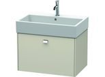 Duravit Brioso Waschtischunterbau BR405401091 684x459mm, Taupe, 1 Auszug, Griff Chrom