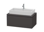 Duravit L-Cube Waschtisch-Unterschrank LC581308080 92 x 54,7 cm, graphit supermatt, für Konsole, 1Auszug