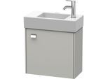Duravit Brioso Waschtischunterbau BR4051R1007 484x239mm, Betongrau Matt, Tür rechts, Griff Chrom