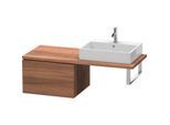 Duravit L-Cube Unterschrank LC583307979 62 x 54,7 cm, nussbaum natur, für Konsole, 1 Auszug