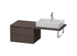 Duravit L-Cube Unterschrank LC583807272 62 x 54,7 cm, eiche dunkel gebürstet, für Konsole, 2 Schubkästen