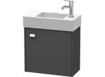 Duravit Brioso Waschtischunterbau BR4051R1049 484x239mm, Graphit Matt, Tür rechts, Griff Chrom