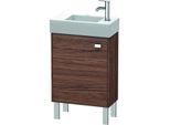 Duravit Brioso Waschtischunterbau BR4431L1021 434x239mm, Nussbaum Dunkel/Chrom, Tür links