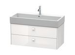 Duravit Brioso Waschtischunterbau BR415602222 984x459mm, Weiß Hochglanz, 2 Auszüge