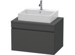 Duravit DuraStyle Waschtisch-Unterschrank DS531204949 80 x 54,8 cm, graphit matt, für Konsole, 1 Auszug