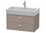 Duravit Brioso Waschtischunterbau BR415501043 784x459mm, Basalt Matt, 2 Auszüge, Griff Chrom