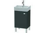 Duravit Brioso Waschtischunterbau BR4430L1049 434x339mm, Graphit Matt, Tür links, Griff Chrom