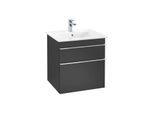 Villeroy & Boch Venticello Unterschrank A92301PD 553x590x502 mm, Griff chrom, Black matt Lacquer