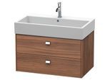 Duravit Brioso Waschtischunterbau BR415501079 784x459mm, Nussbaum Natur/Chrom, 2 Auszüge