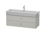Duravit Brioso Waschtischunterbau BR415700707 1184x459mm, Betongrau Matt, 2 Auszüge