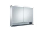 Keuco Royal Lumos Spiegelschrank 14308171303 1050x735x165mm, silber-eloxiert, 2 kurze Türen, Wandvorbau