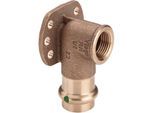 Viega Sanpress Wandscheibe 107345 15 mm x Rp 1/2, Rotguss oder Siliziumbronze, SC-Contur