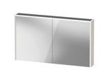 Duravit D-Code Spiegelschrank Verspiegelt DC7108022222000 1200x700x148, Weiß Hochglanz, Steckdose J, LED Beleuchtung