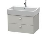 Duravit Brioso Waschtischunterbau BR415400707 684x459mm, Betongrau Matt, 2 Auszüge