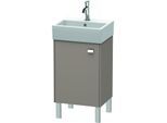 Duravit Brioso Waschtischunterbau BR4430L1043 434x339mm, Basalt Matt, Tür links, Griff Chrom